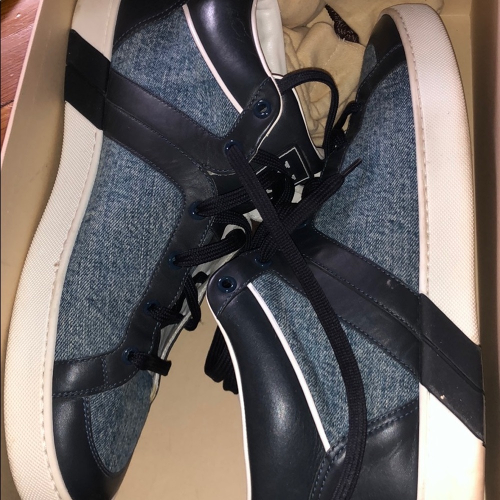 Louis Vuitton denim jean sneakers men